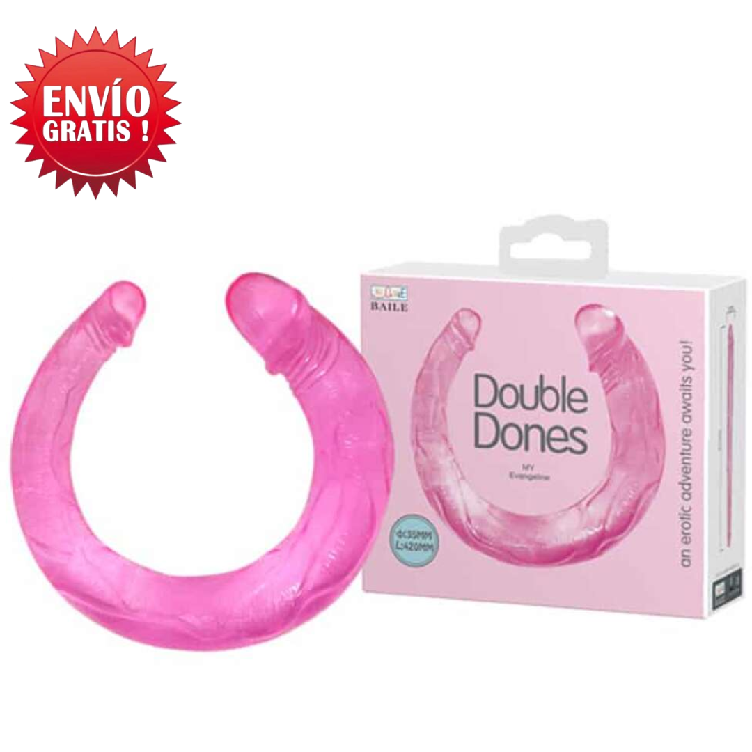 Dildo Doble Largo Texturizado